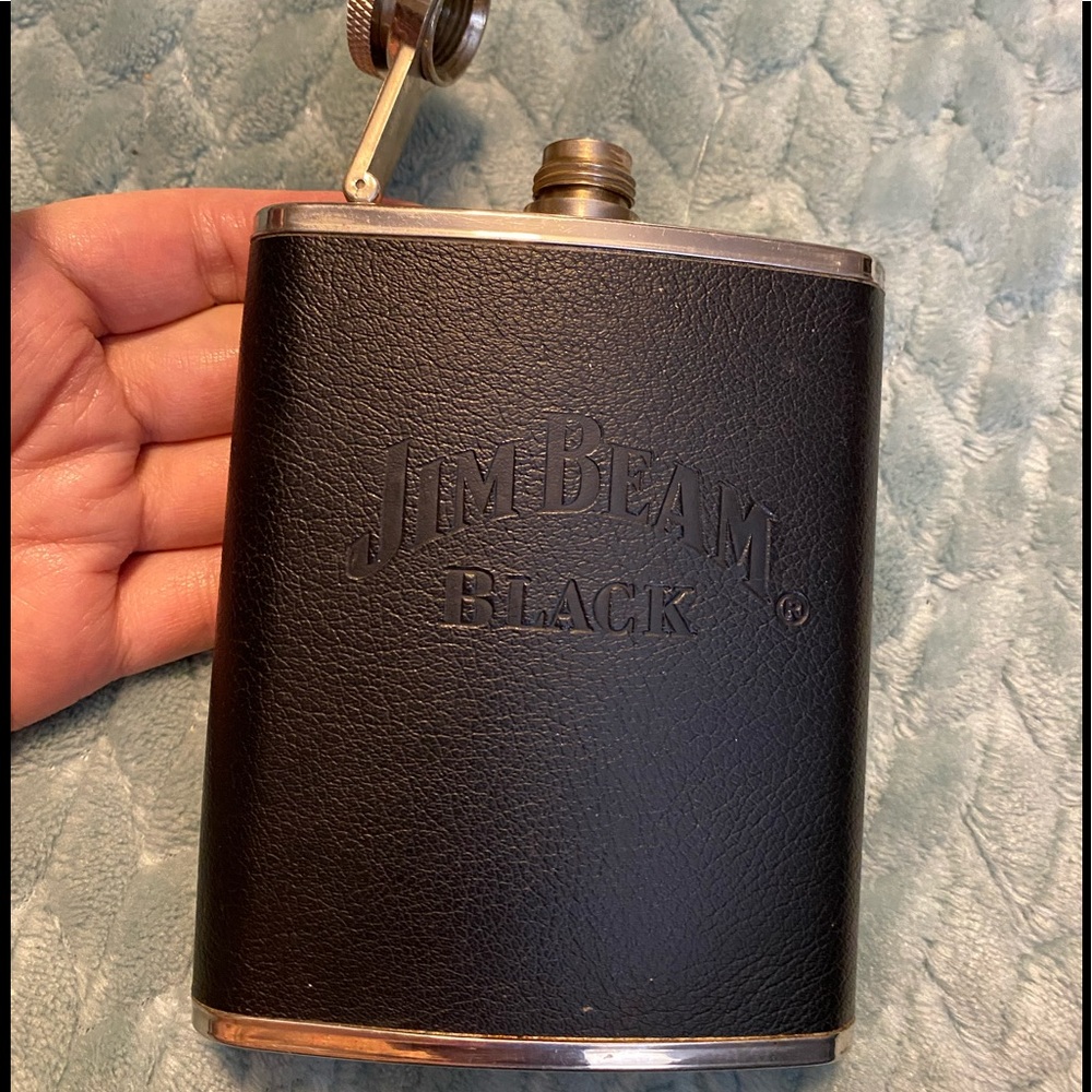 Jim Beam black flask
